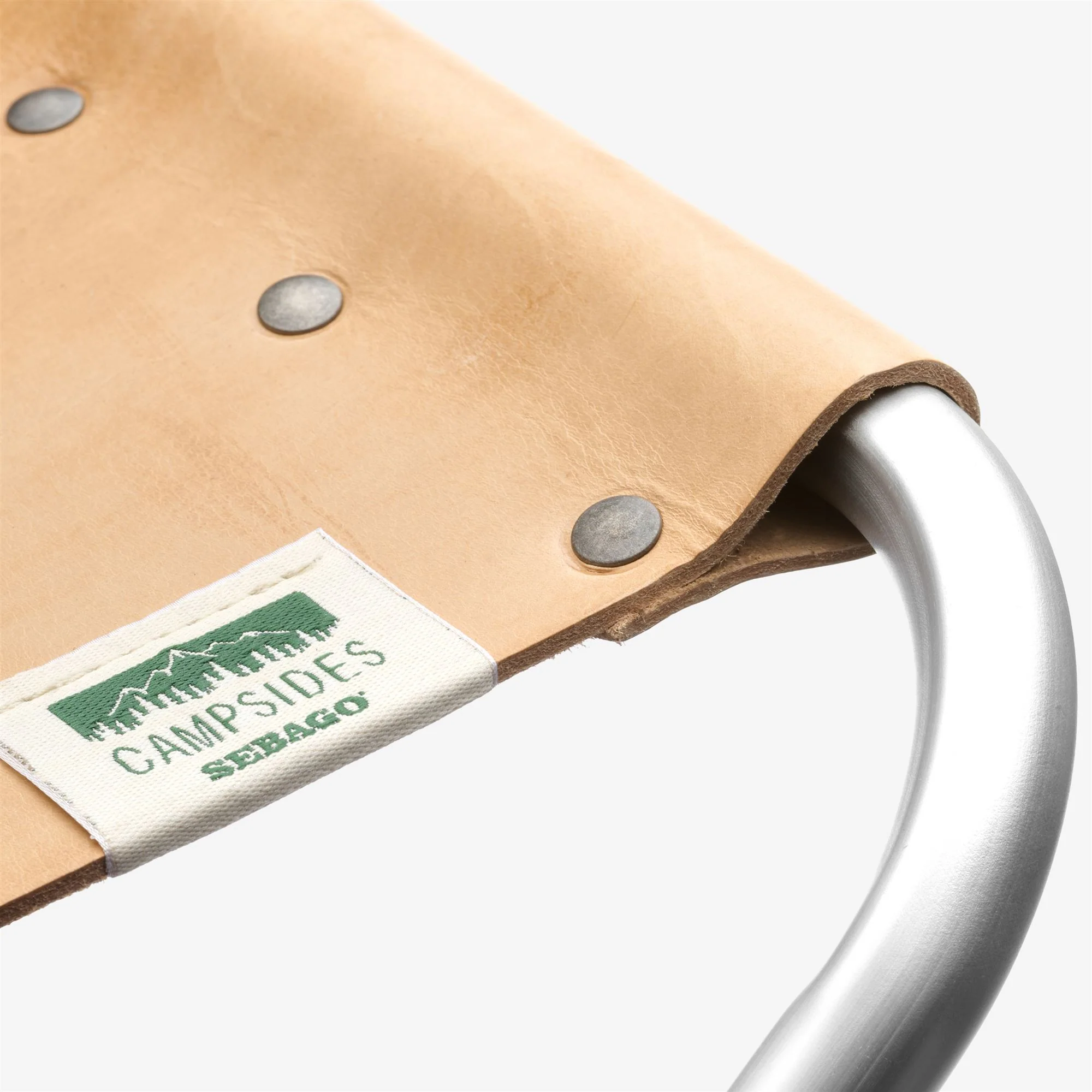 LYMAN - CAMP ACCESSORIES - Foldable Chair - Unisex - BROWN LEATHER-SILVER  METAL - Image 3