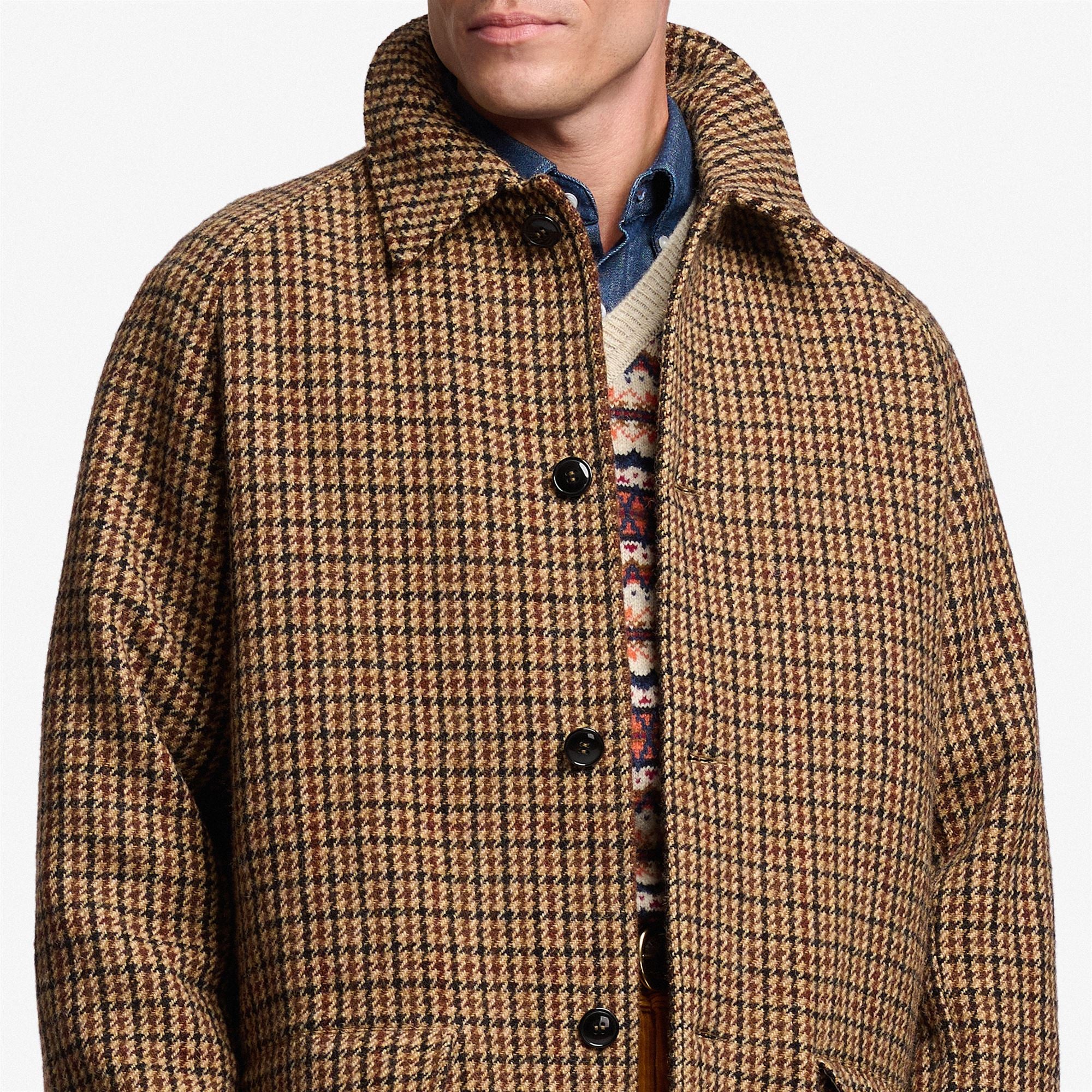 BEAM PIED DE POULE - Jackets - Coat - Unisex - BEIGE-BROWN-DK NAVY - Image 5