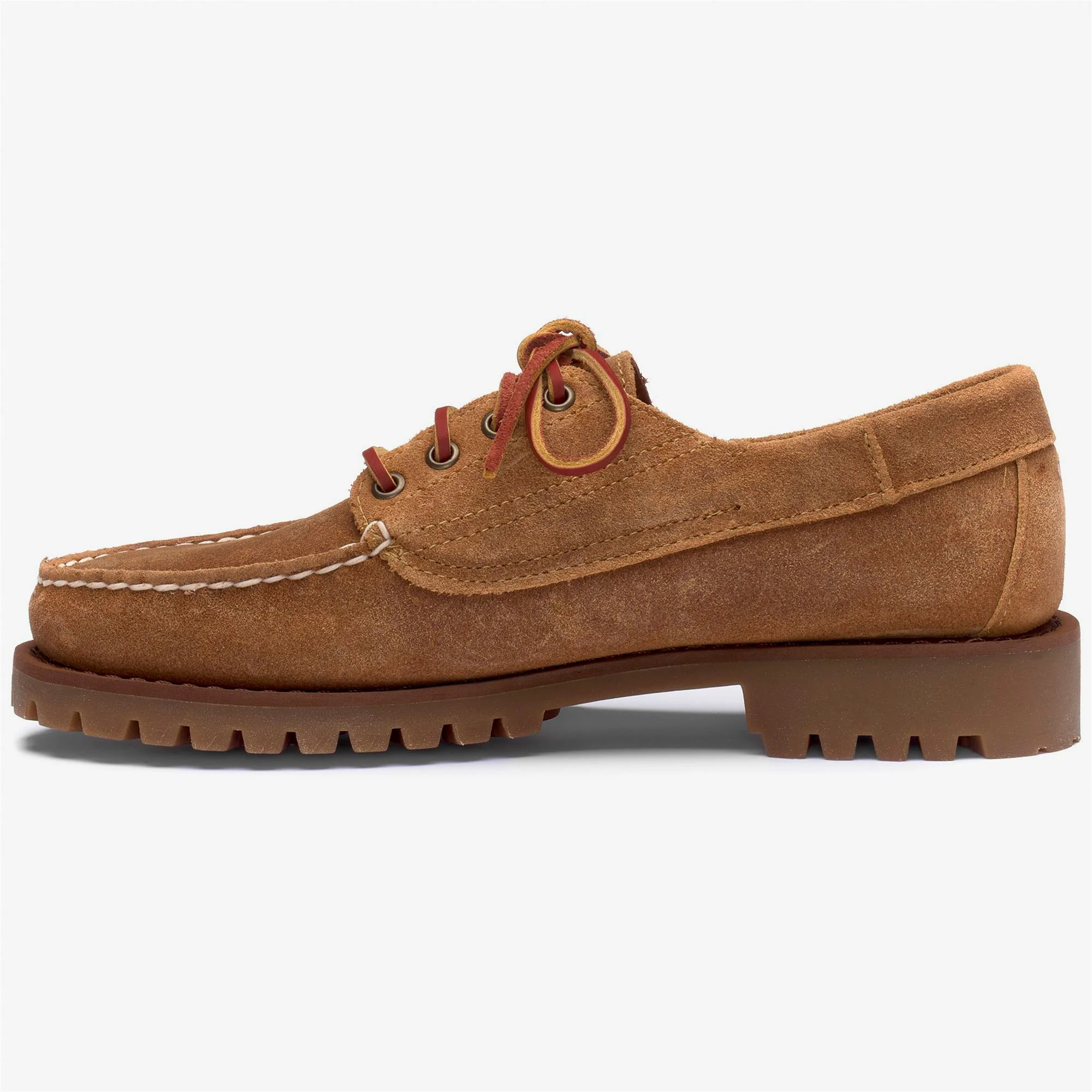 ASKOOK LUG SUEDE WAXED - Docksides - Moccasin - Man - BEIGE CAMEL - Image 3