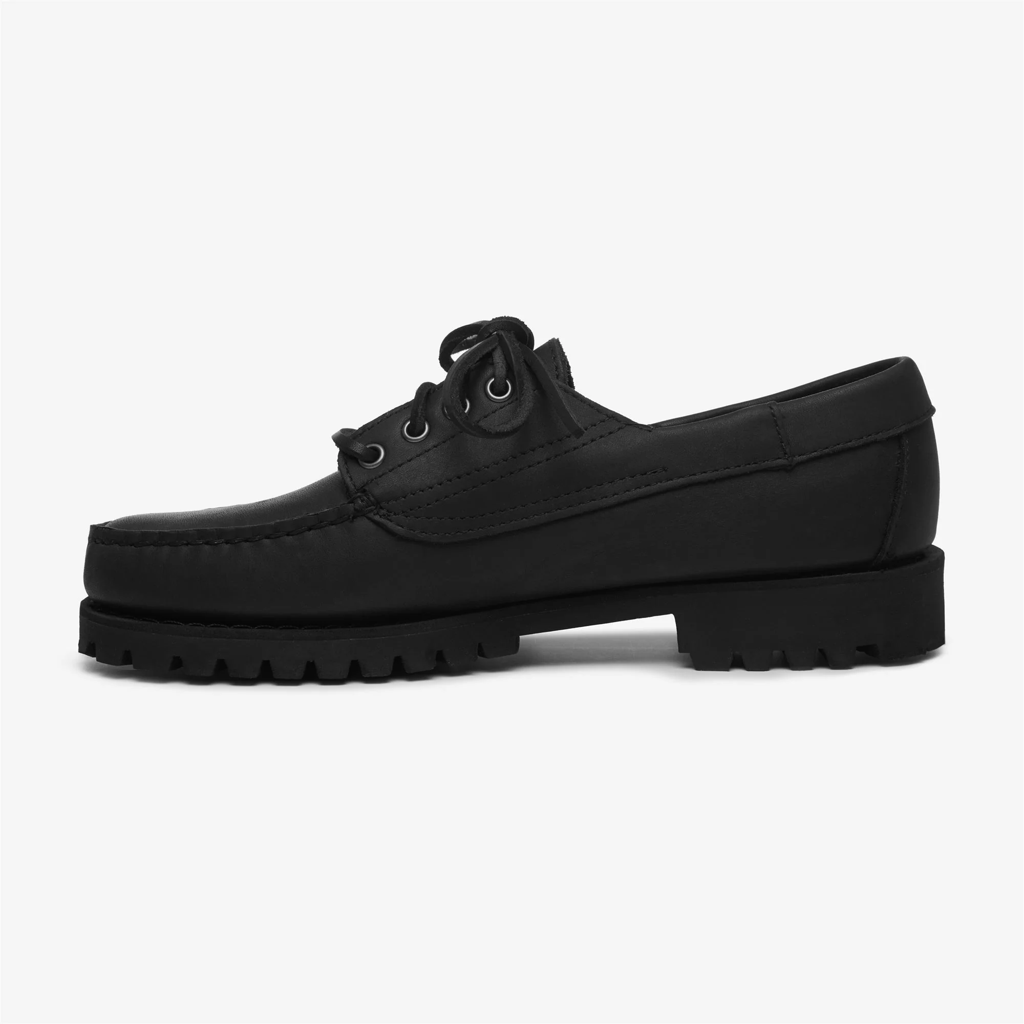 ASKOOK LUG TAOS - Docksides - Moccasin - Man - TOTAL BLACK - Image 3