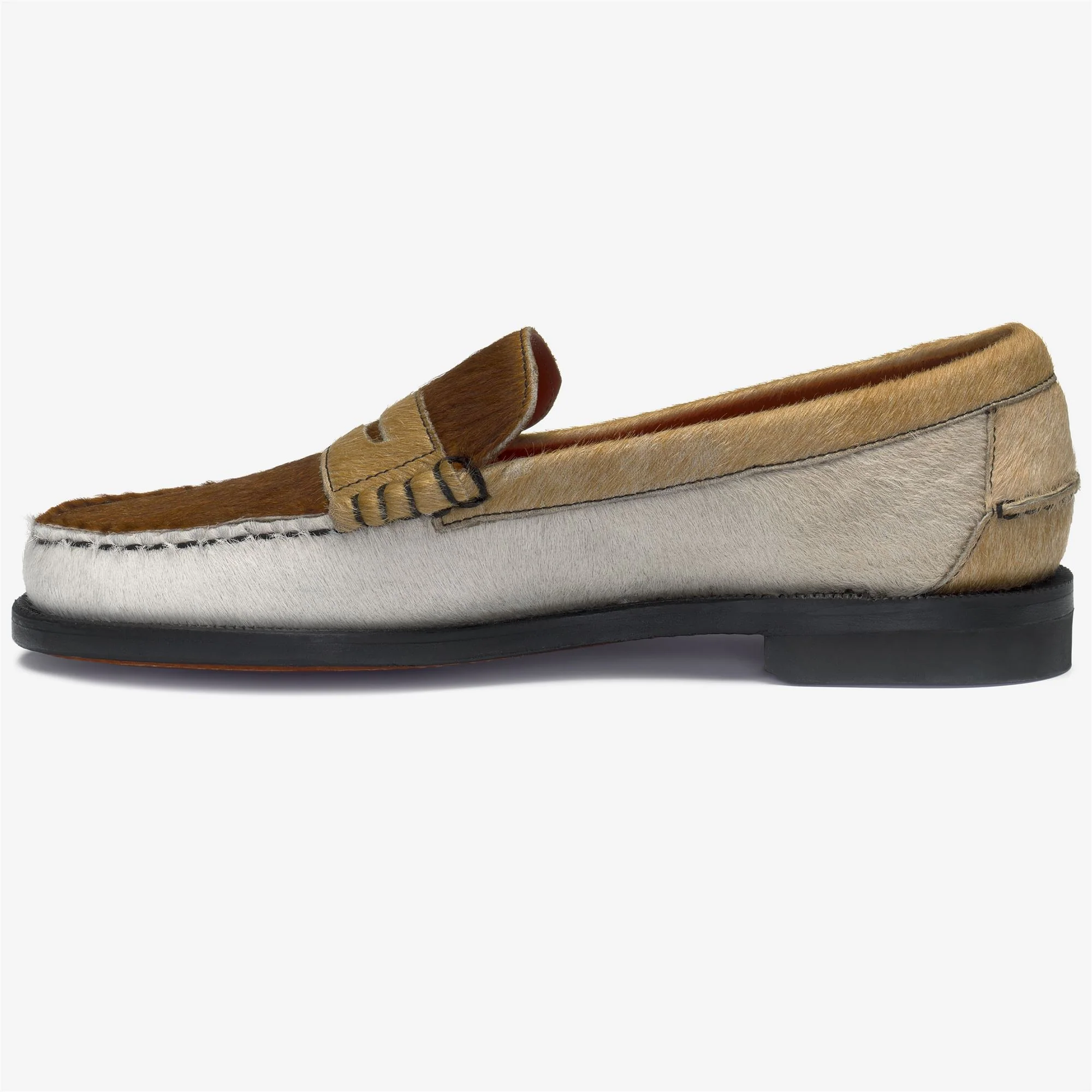 DAN RAW - Moc - Moccasin - Man - BROWN COGNAC-WHITE-BEIGE CAMEL - Image 3