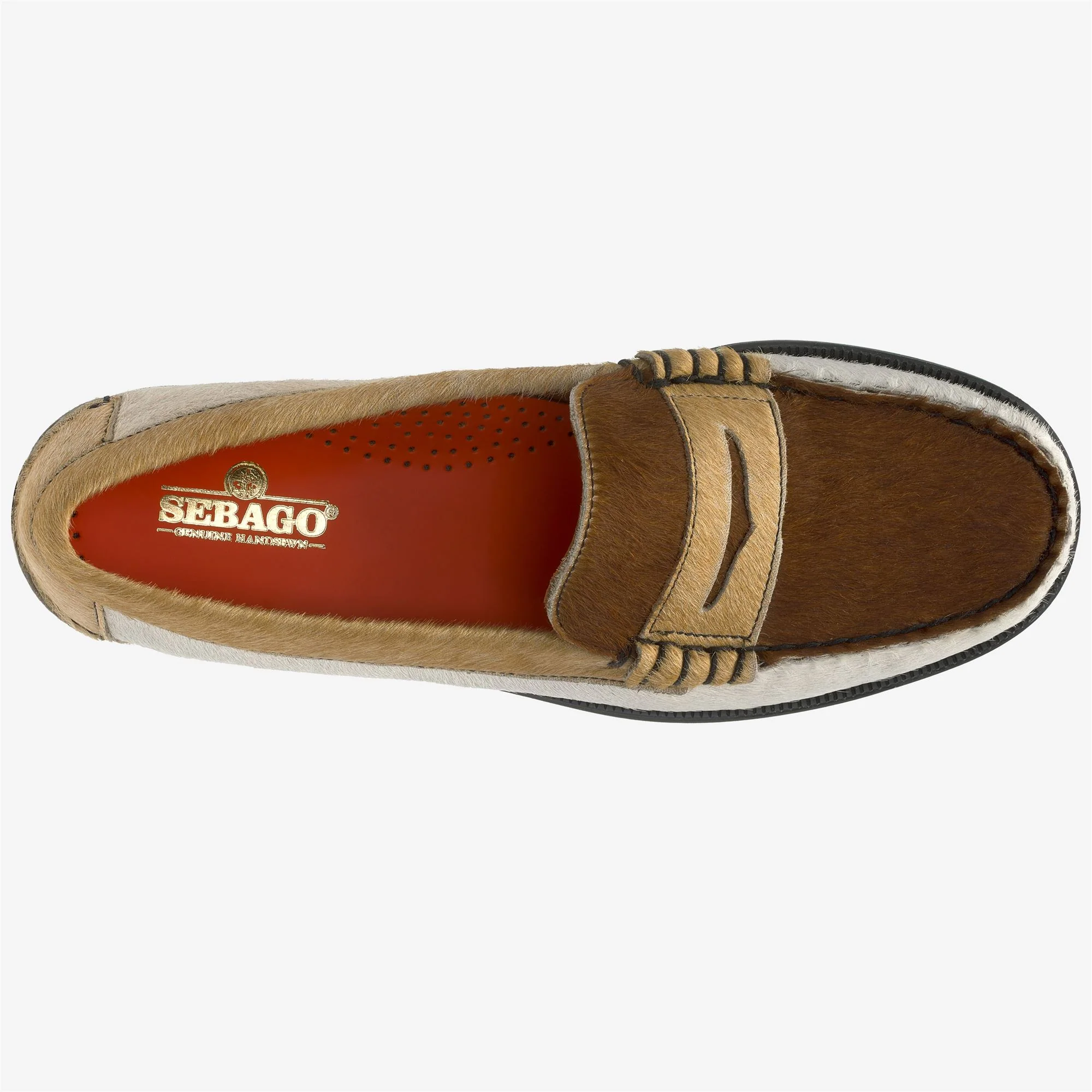 DAN RAW - Moc - Moccasin - Man - BROWN COGNAC-WHITE-BEIGE CAMEL - Image 4