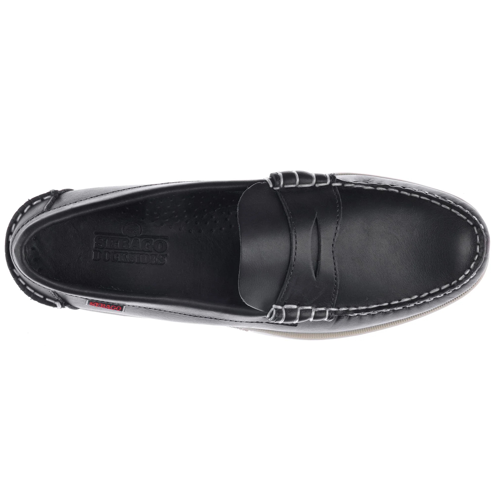 DOLPHIN - Docksides - Moccasin - Man - BLUE NAVY - Image 3