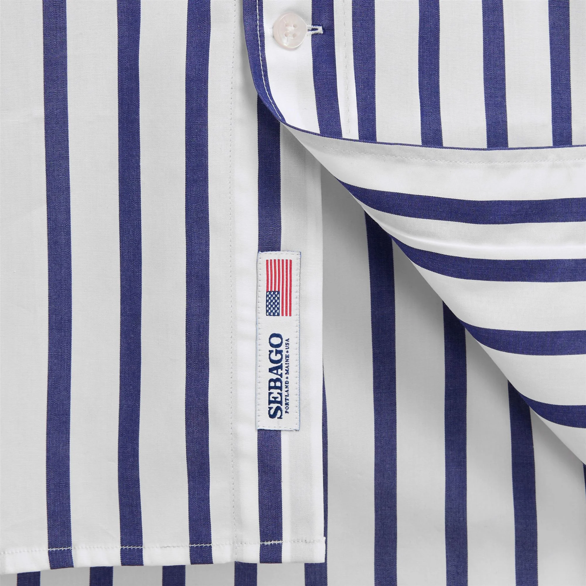 DUNSTAN - SHIRTS - CLASSIC - Unisex - NAVY BLUE-WHITE - Image 3